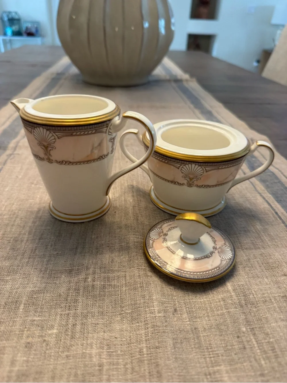 Noritake Pacific Majesty Cream and Sugar